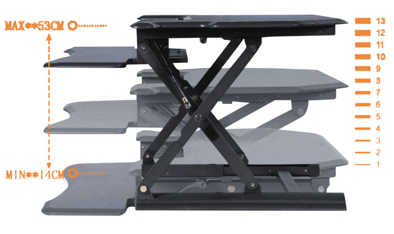 Office Additional Rising Table Easy operation and automatic adjustable electric office table rising desk