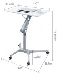 Pneumatic lifting table