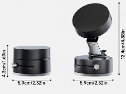 Vacuum Magnetic Suction-Cup Car Phone Holder Stand 360 Car Mount Foldable Holder
