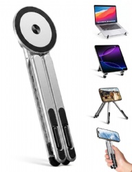 4-in-1 Foldable Laptop Stand N52 Magnetic Phone Holder Portable Tablet Desk Stand Compatible with MagSafe iPhone iPad MacBook